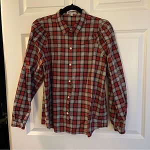 Alex Mill Plaid Button Down Top | L